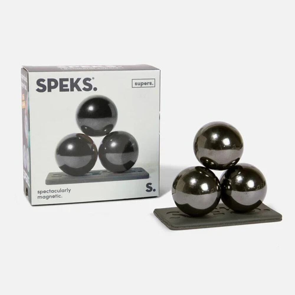🔥SPEKS 3 Set Magnetic Supers Balls Gunmetal BNWT🔥